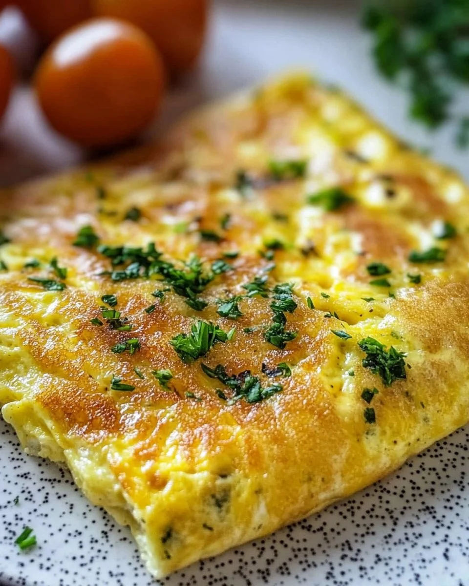 Omelette from the hot air fryer