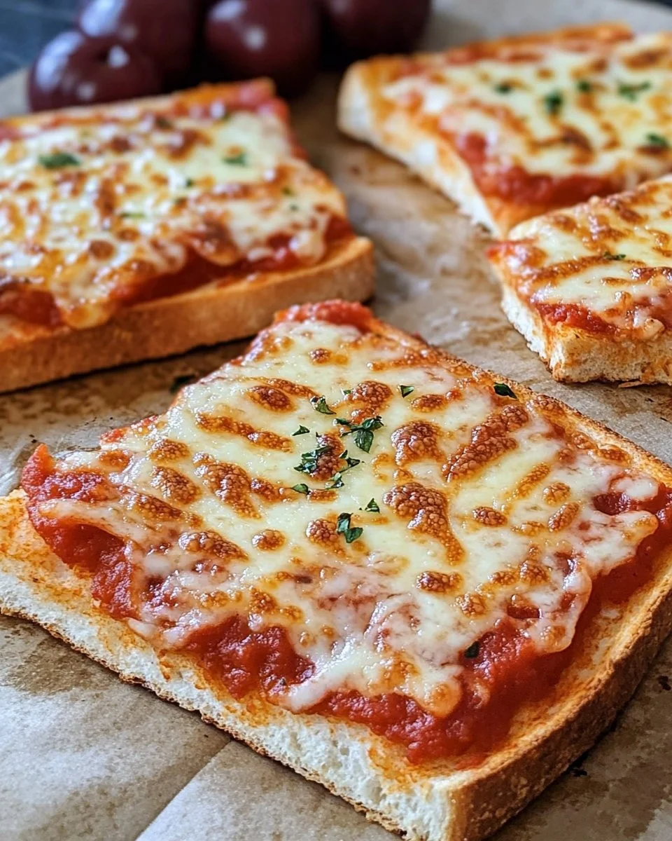 Pizza Toast aus der Heißluftfritteuse