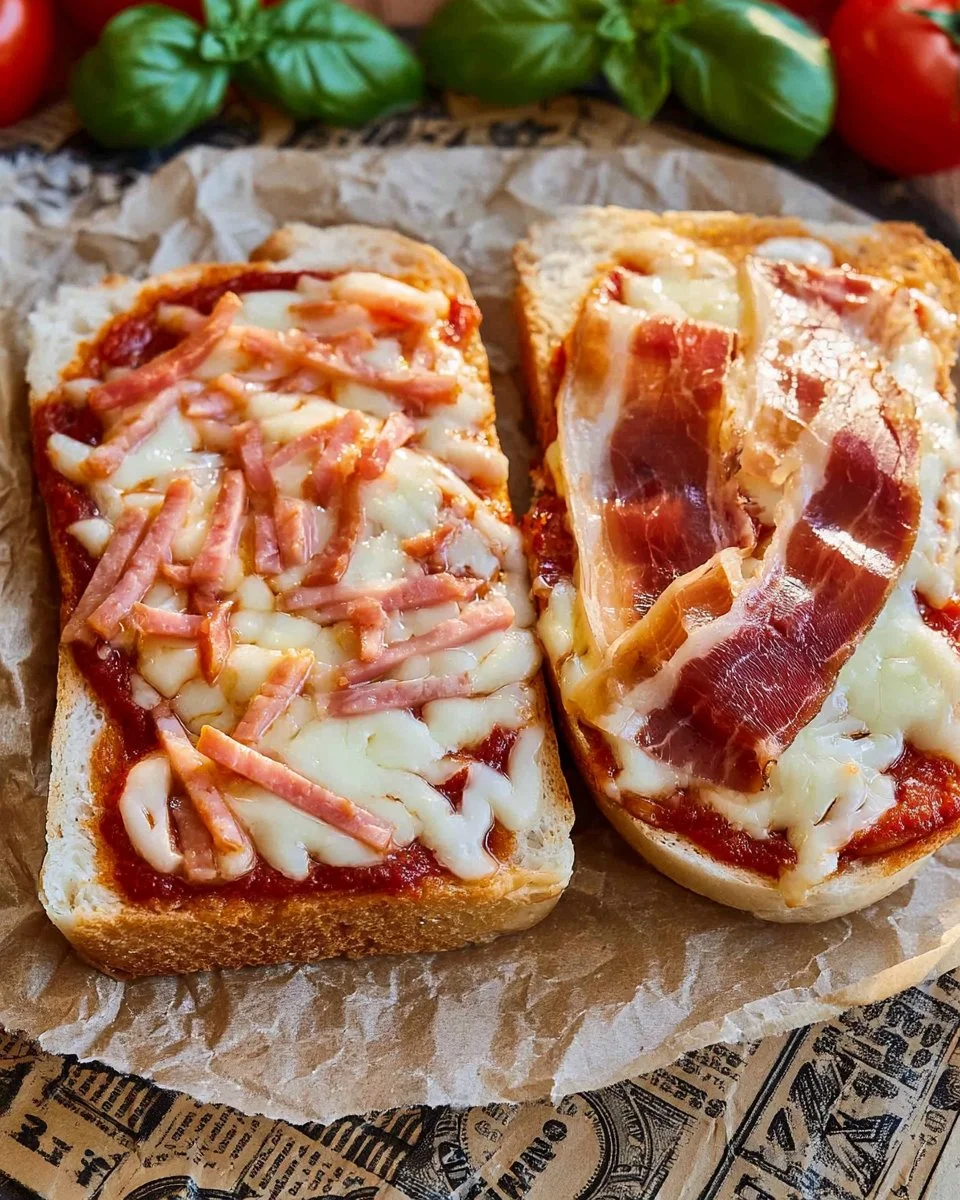 Pizza Toast aus der Heißluftfritteuse