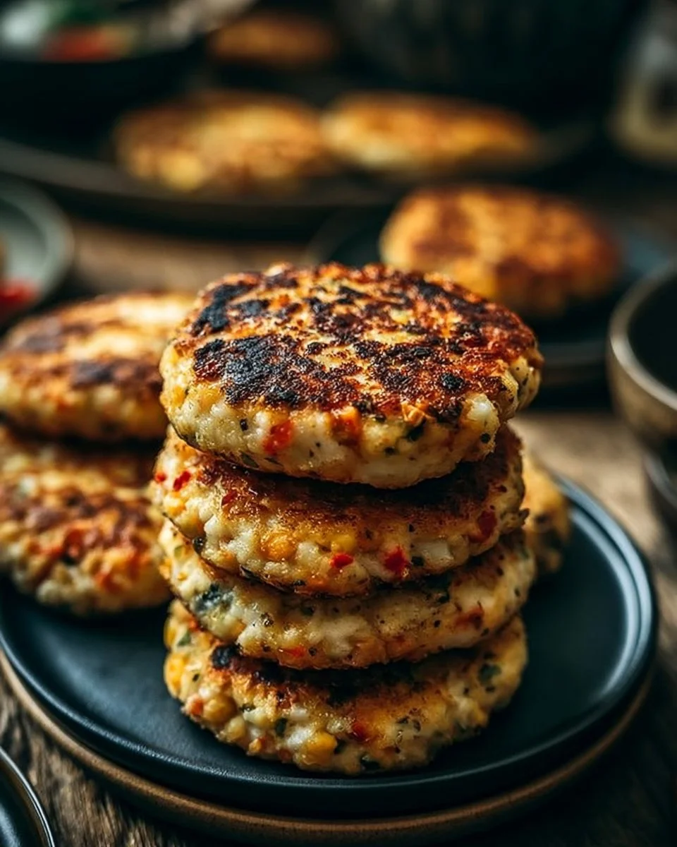 Proteinreiche Low Carb Hüttenkäsetaler auf einem Teller