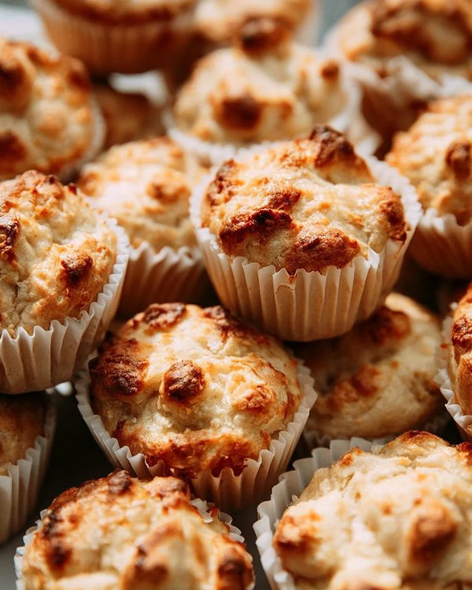Proteinreiche saftige Apfelmuffins für Athleten auf einem Teller