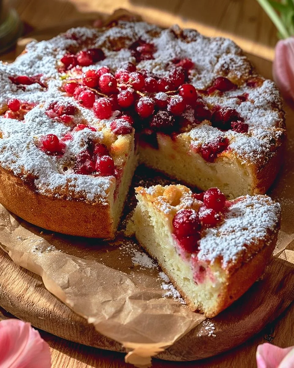 Rhabarber Käsekuchen mit niedrigem Kalorien- und hohem Proteingehalt