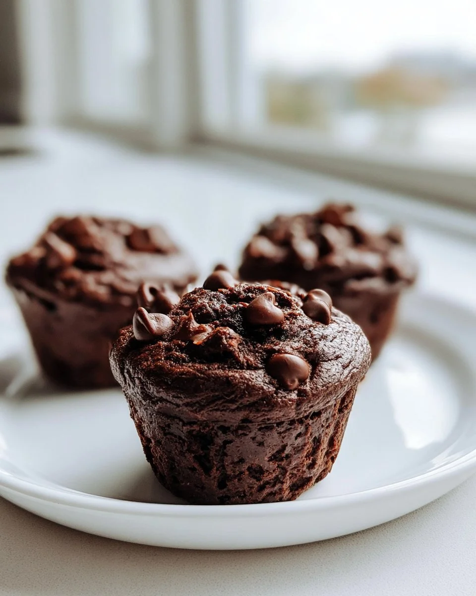 Saftige Air Fryer Schokoladen-Muffins frisch aus der Fritteuse