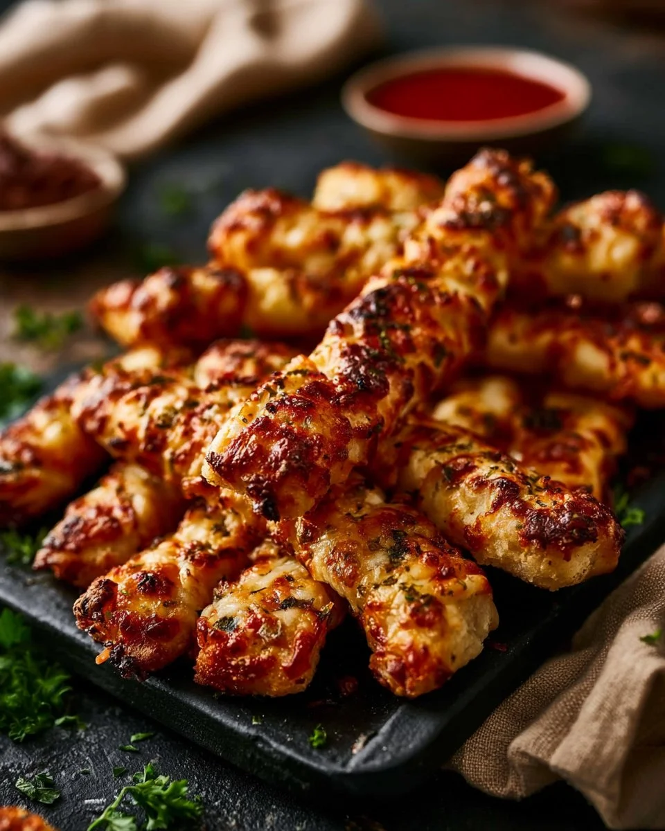 Leckere und schnelle Pizzastangen frisch aus dem Ofen