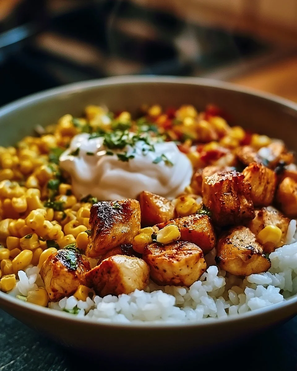 Street Corn Hähnchen Reis Bowl: Ein unglaubliches ultimatives Rezept