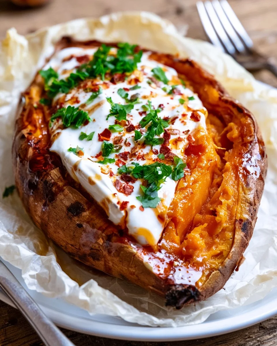 Köstliche Süßkartoffeln aus dem Airfryer, knusprig und goldbraun zubereitet