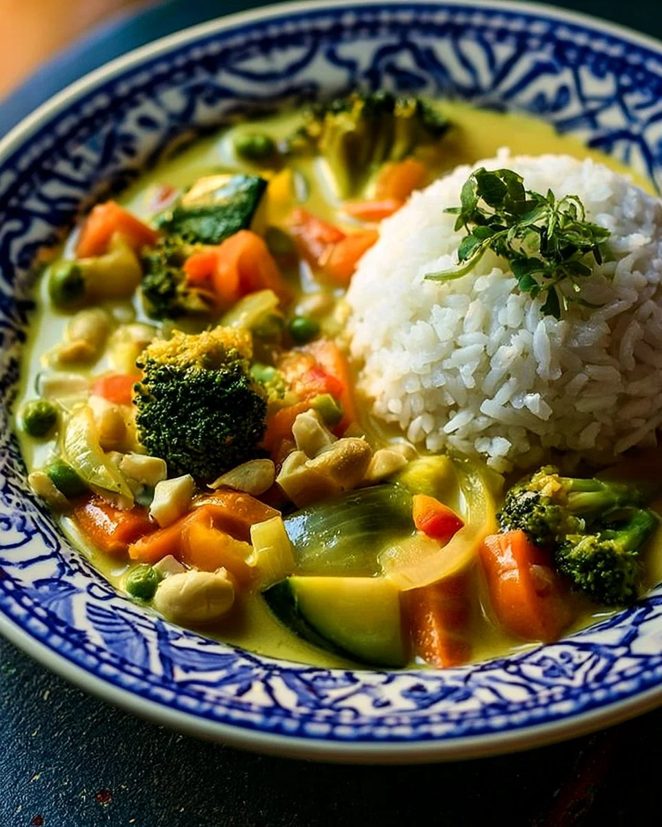 Thai Curry mit Erdnussbutter und Gemüse von Madame Cuisine