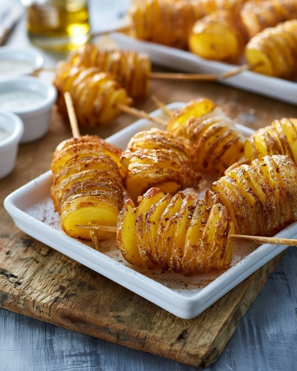 Tornado Potatoes, frisch aus der Heißluftfritteuse zubereitet