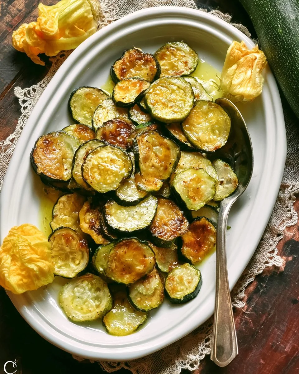 Zucchini Ofengemüse mit Parmesan aus dem Ofen