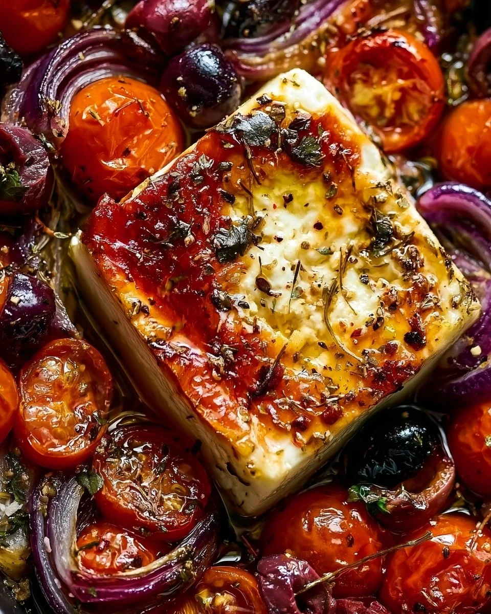 Leckeres Feta-Gericht aus dem Airfryer, perfekt für gesunde Mahlzeiten.