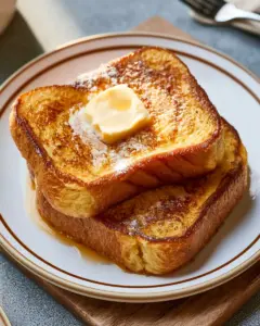 Leckerer Französischer Toast mit frischen Früchten und Puderzucker