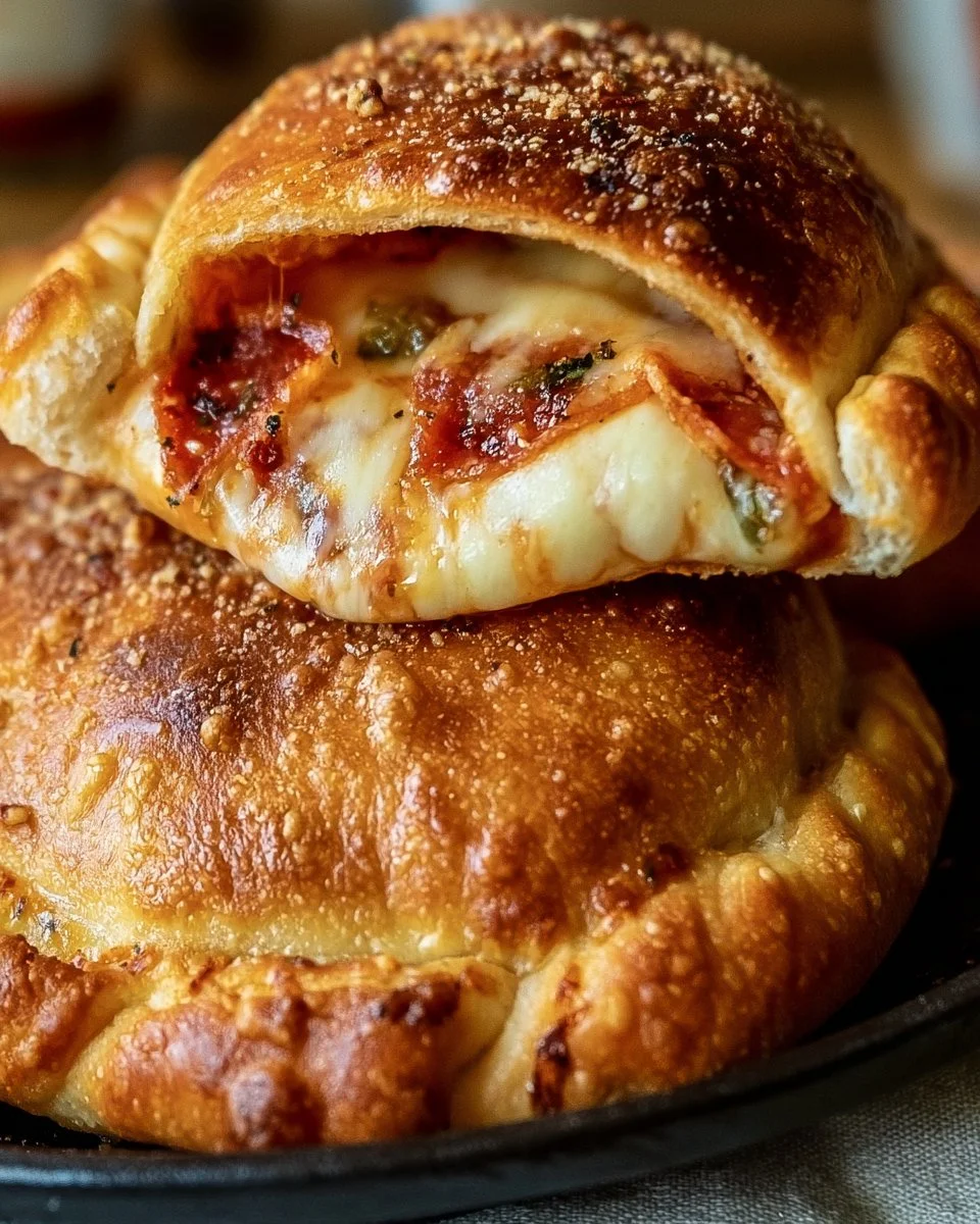 Luftfritteusen-Calzonen mit leckerem Füllung, ideal für Kinder zum Snacken