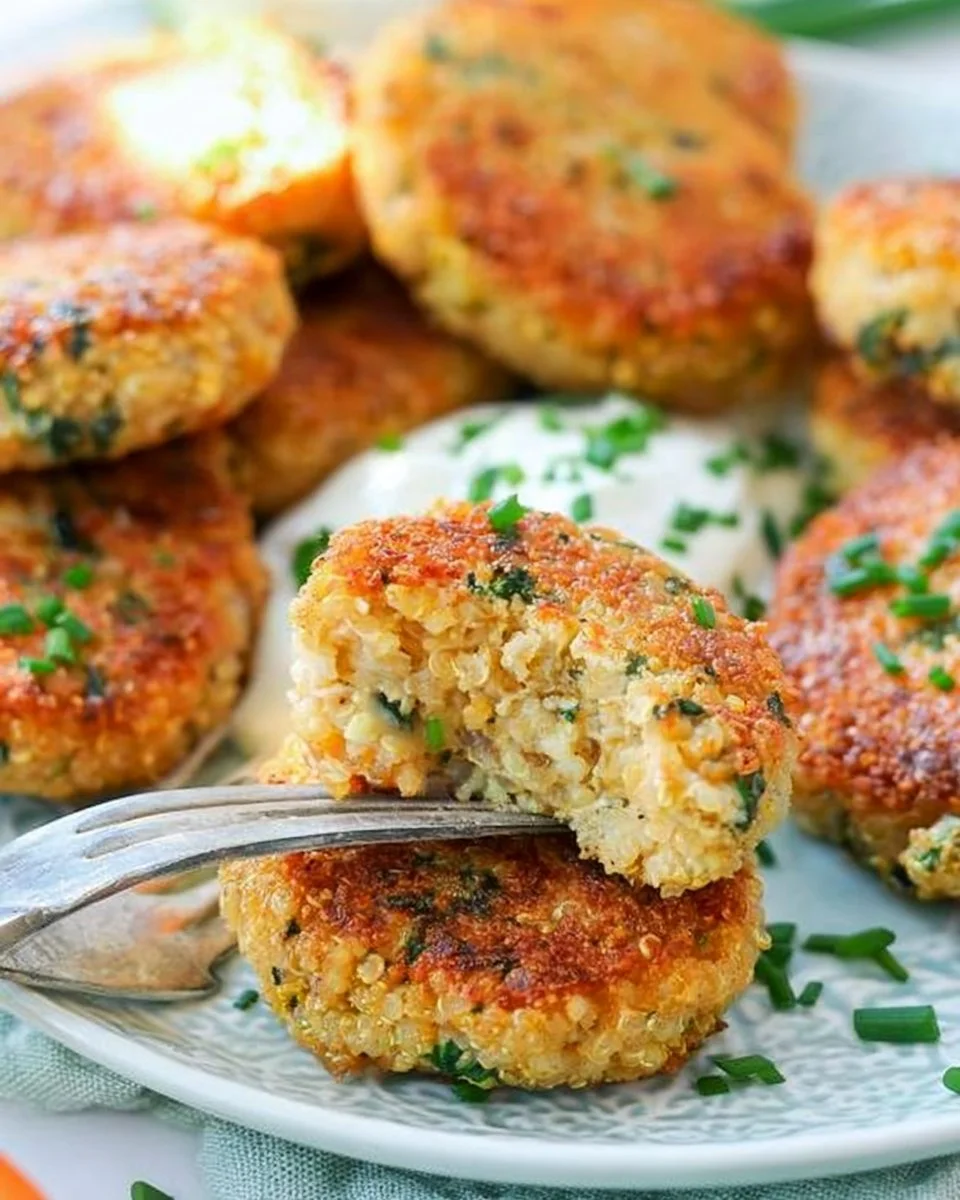 Gesunde und leckere Quinoa-Nuggets auf einem Teller