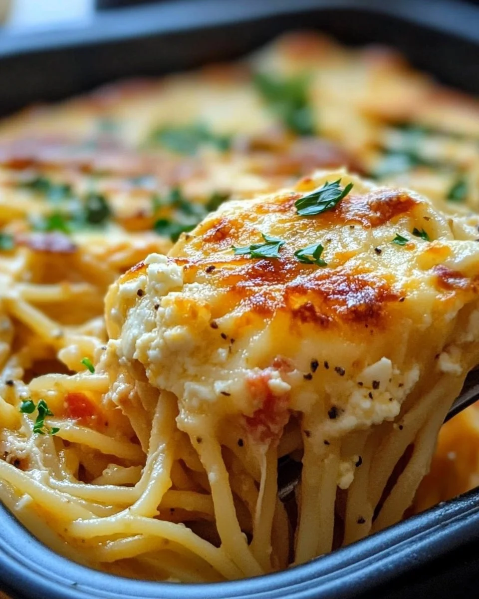 Gebratene Feta-Pasta