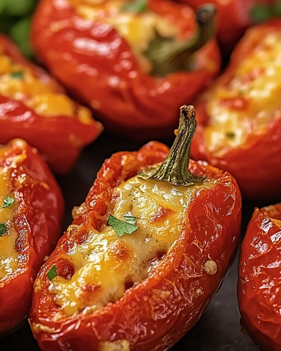 Gefüllte Paprika in der Heißluftfritteuse