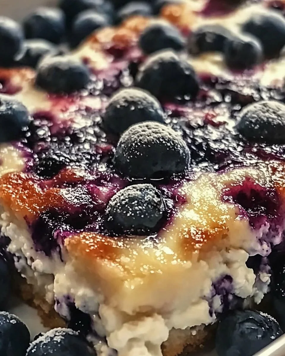 Proteinreicher Frühstücksauflauf mit Zitrone, Heidelbeeren und Hüttenkäse: Ein Unglaubliches Ultimatives Rezept