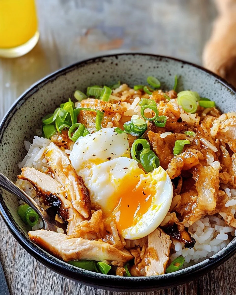 Schnell & Einfach: Reis-Bowl mit Hähnchen und Ei Rezept